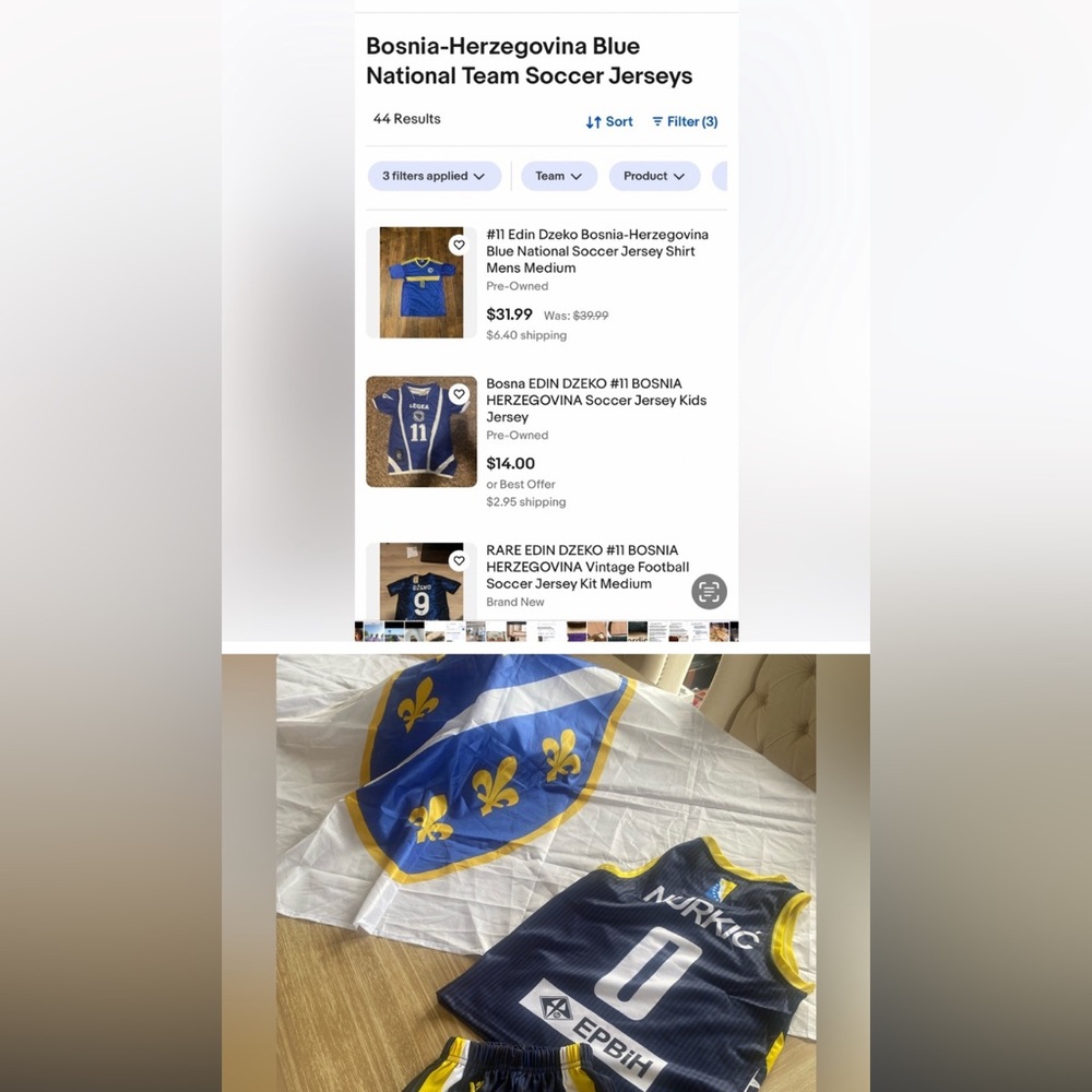 BOSNIAN EUROPEAN FOOTBALL OUTFIT! NEW! Sz 128 European FLAG!🇧🇦⚽️⚽️⚽️⚽️⚽️⚽️⚽️ - Picture 12 of 12